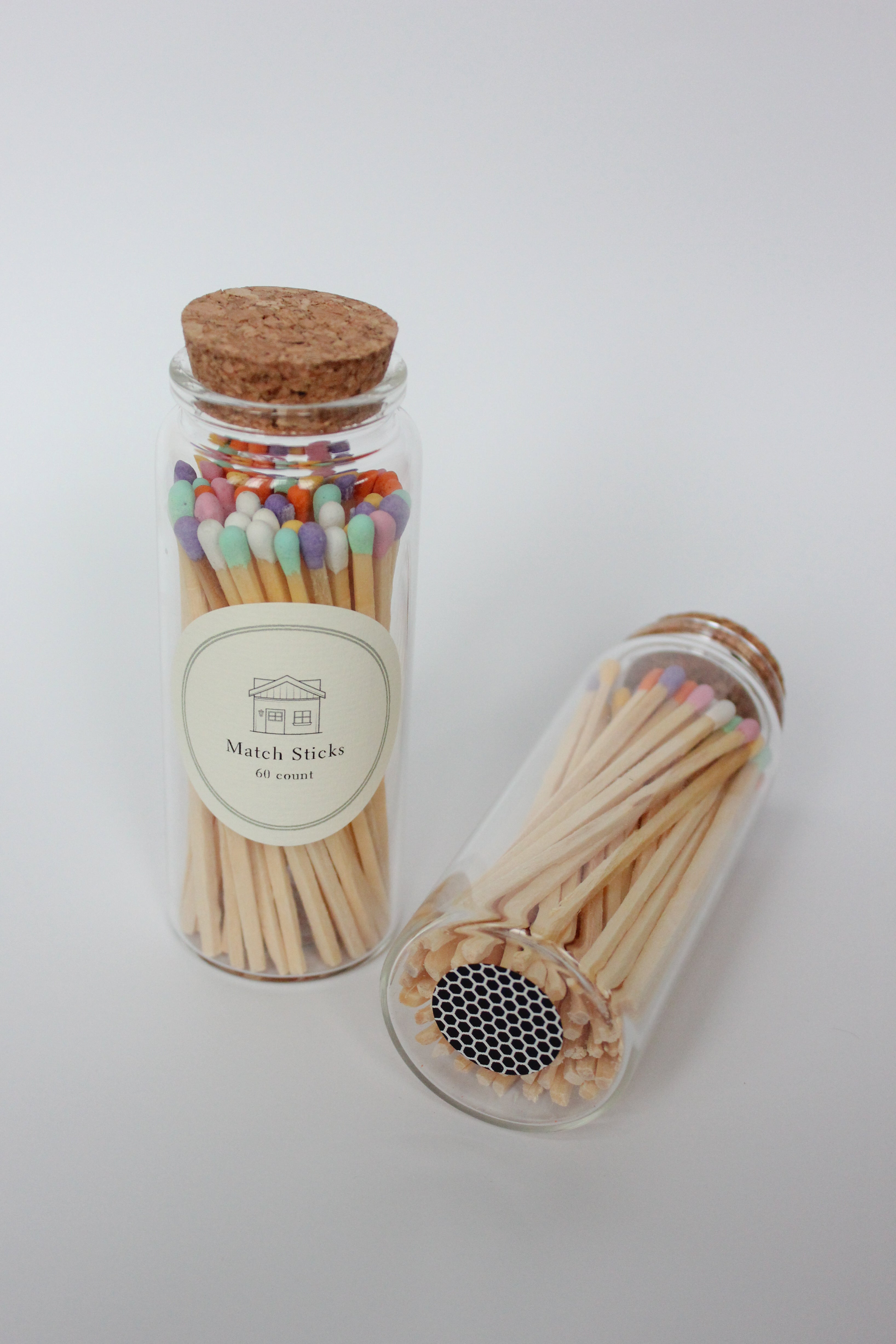 4" Wooden Match Jar