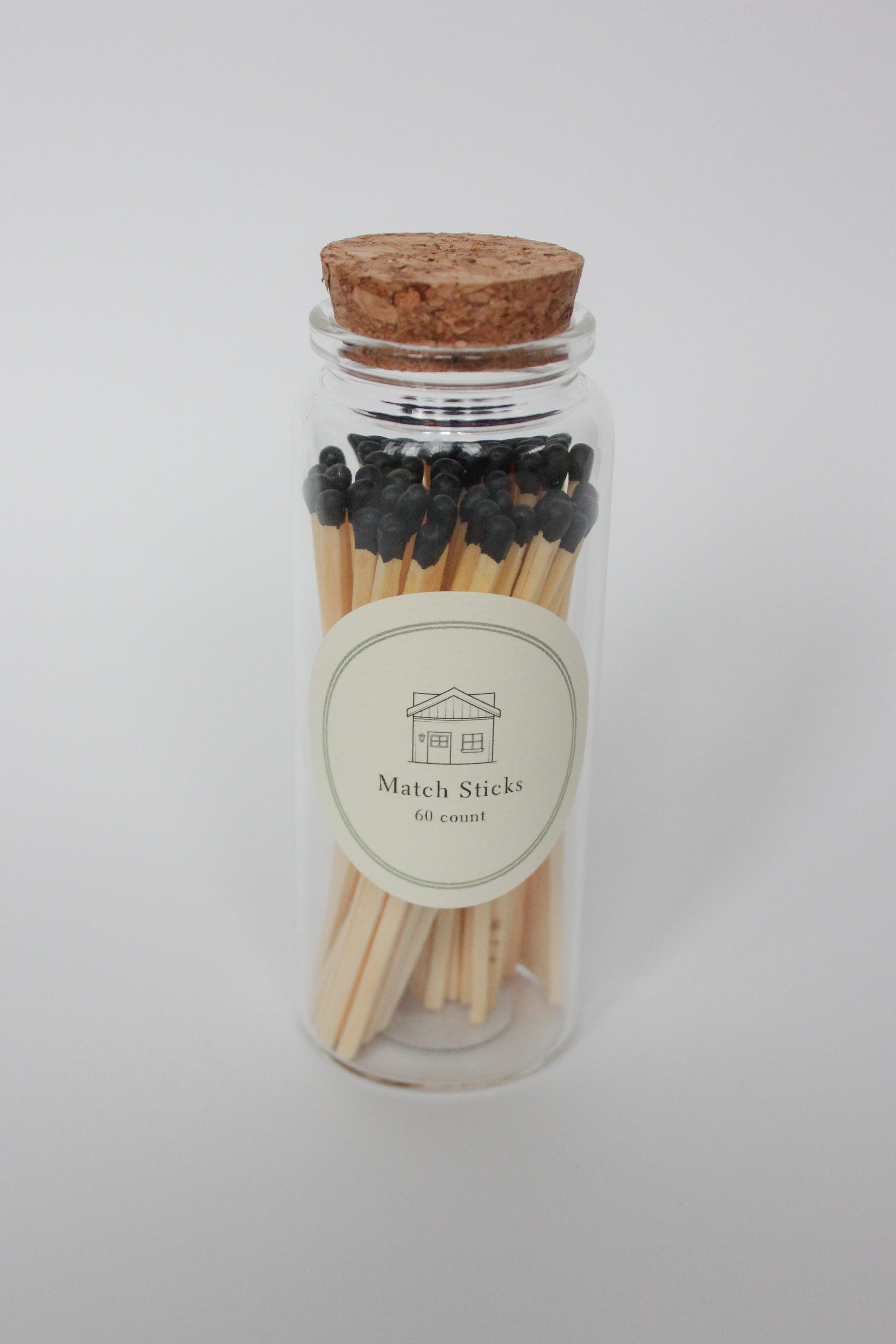 4" Wooden Match Jar